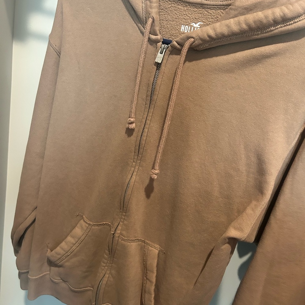 Hollister Tan Fleece Hoodie